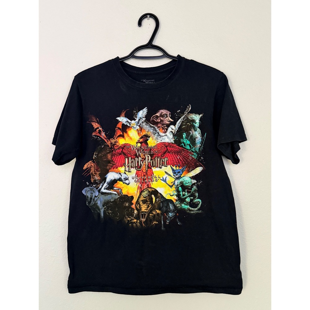 Harry Potter Universal Orlando Wizarding World Graphic T-Shirt Black Small